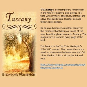 Tuscany Wattpad ad